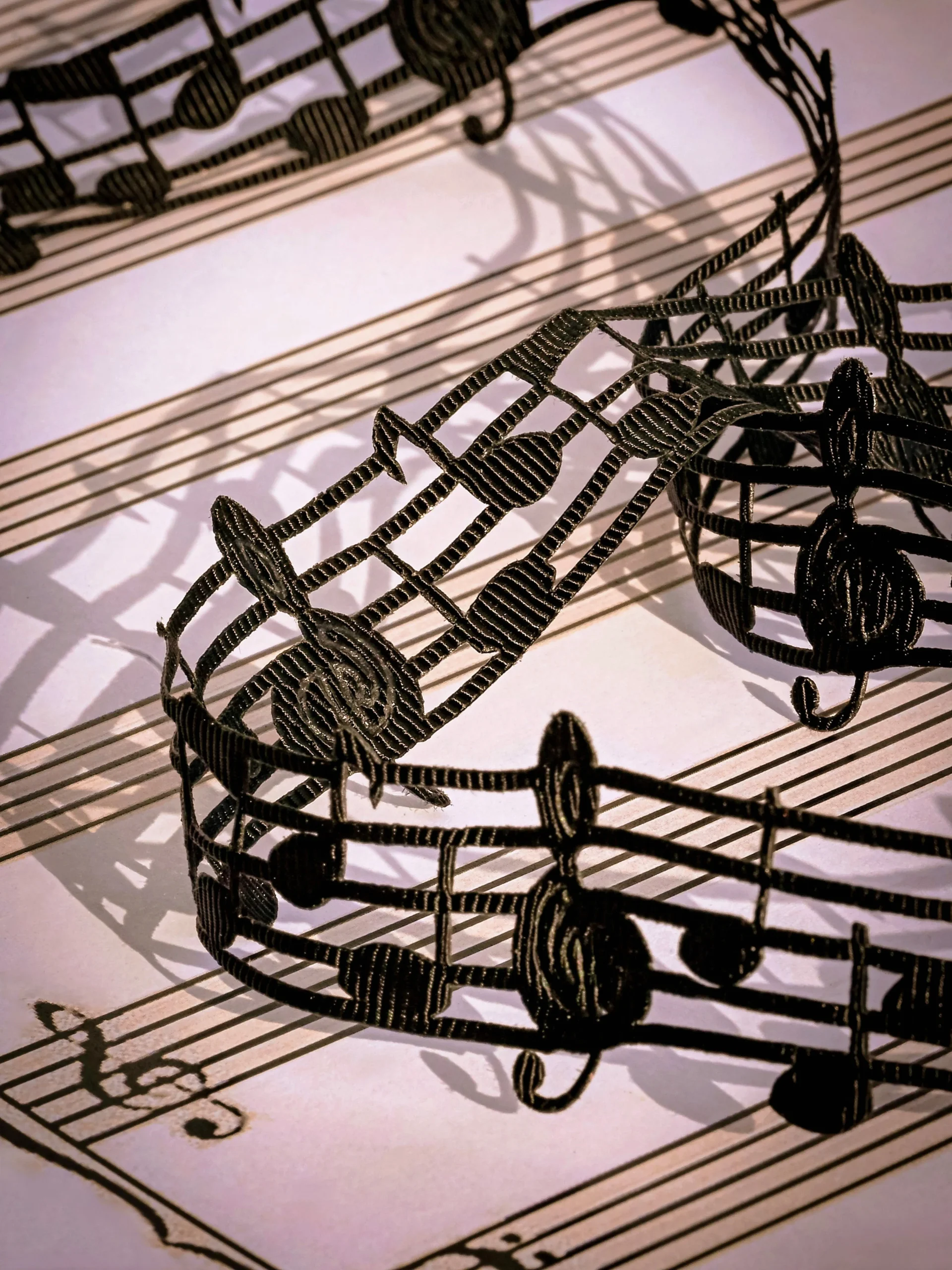 Partition musicale, métaphore de la cohérence de marque